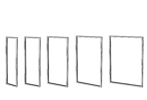 Glaselement für Schirmungswand