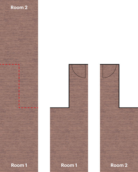 In der richtigen Größe vorgeschnitten. Abfall minimieren.