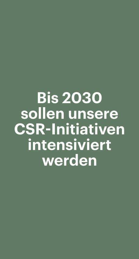 Kontinuierliche Verbesserung unserer CSR-Initiativen