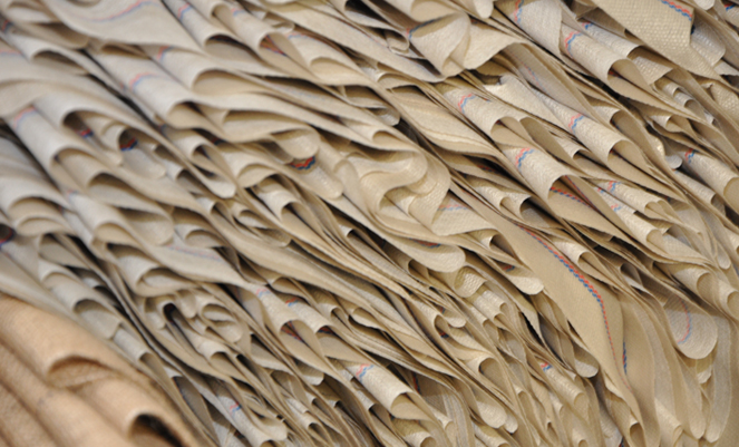 Aus Abfall entstandene Teppiche 